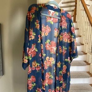 Matilda Jane Women’s XXL lightweight floral cardigan